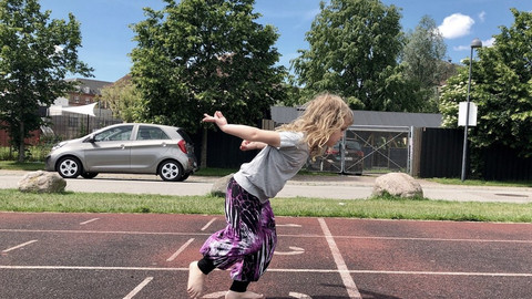 Girl running
